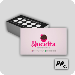 Cartão Fidelidade 4X1 (Colorido Frente/Preto e Branco Verso)