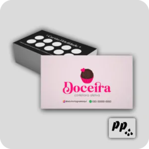 Cartão Fidelidade 4X1 (Colorido Frente/Preto e Branco Verso)