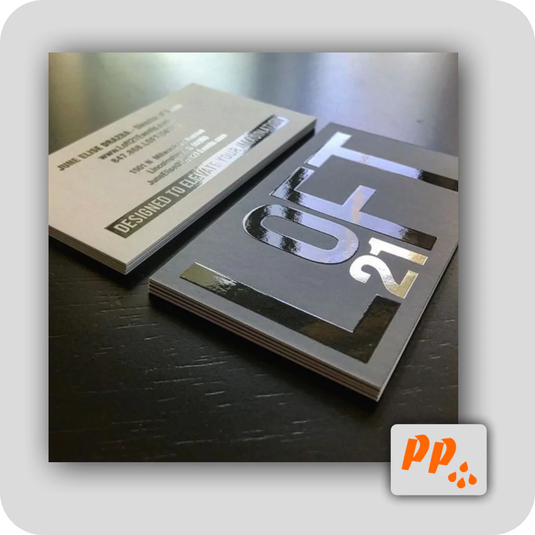 Cartão de Visita Laminação Fosca e Verniz Localizado Frente e Verso - Imagem 2