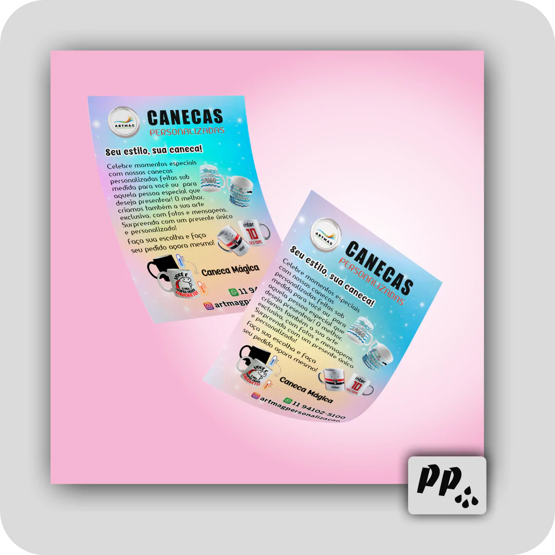 Panfletos Couché 90g - Imagem 2